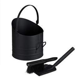 Relaxdays wiadro na popiół, w zestawie szufelka