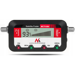Miernik satelitarny Maclean MCTV-884 cyfrowy wyświetlacz kabel 25cm