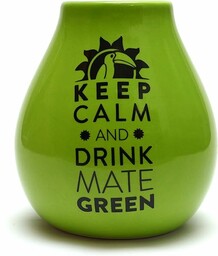 Mate Green mate kubek do herbaty, ceramics, zielony,