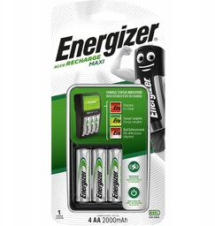 Ładowarka do akumulatorków Ni-MH Energizer Maxi 4szt AA/HR6