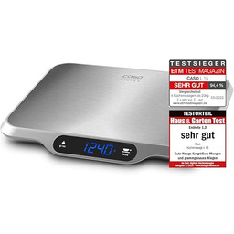 Caso Design Waga Kuchenna, Srebrny, 26.50 x 33.00