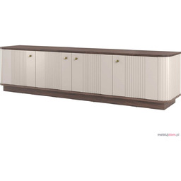 Szafka RTV VESPER 3 GOLD 187 4D Orzech