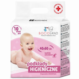 Bocioland, podkłady higieniczne, super chłonne, 40 cm x