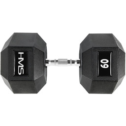 Hantla stalowa gumowana Hex Pro 60 kg -