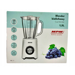 Mpm BBL-01 Blender kielichowy 1,5L 500W Biały