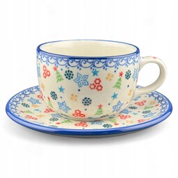 Filiżanka ze spodkiem 200 ml Unikat Boże Narodzenie