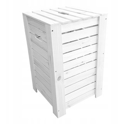 Kosz Skrzynia Na Pościel Ręczniki Pranie 65L Biały