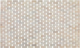 WENKO 22106100 Mata łazienkowa Bamboo White - antypoślizgowy