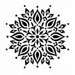 Szablon malarski Mandala 9 Tynkarski do tynków 90
