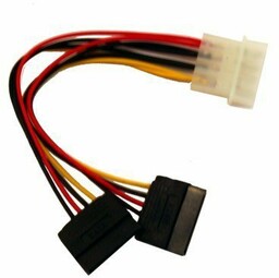 Gembird Kabel SATA zasilający 0,15M MOLEX->SATAx2