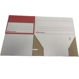 IDMENAGE Białe i czerwone pudełka archiwalne do przenoszenia