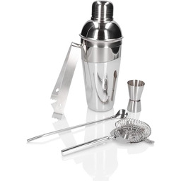 Zestaw barmański 5 el - shaker 550 ml