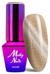 Lakier hybrydowy Molly Nails Cat Eye Womanity Ginger