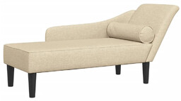 Edinos Tapicerowany kremowy tkaniną szezlong H4-R92