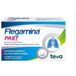 FLEGAMINA Fast 8 mg tabletki ulegające rozpadowi