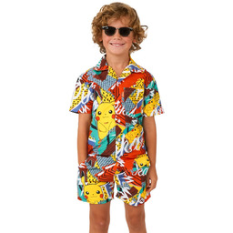 Zestaw letni dziecięcy Pika Pikachu Pokemon OppoSuits -98