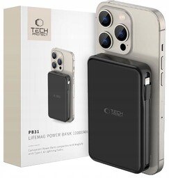 Powerbank bezprzewodowy do MagSafe, Tech-Protect 10000mAh 15W Pd