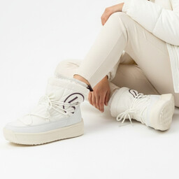 Filippo Białe Śniegowce Ciepłe Buty Damskie Na Platformie