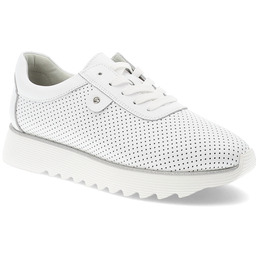 S.Barski Białe Sneakersy Modne Ażurowe Obuwie Damskie