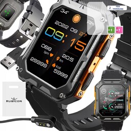 Smartwatch Zegarek Menu Męski Połączenia Polskie Rubicon