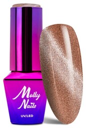 Lakier hybrydowy Molly Nails Cat Eye Womanity Wood