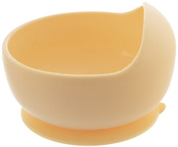 Miseczka dla dziecka silikonowa z przyssawką żółta 360