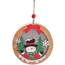 BELINE Dekoracja świąteczna Bałwanek Okrągła Bateryjne