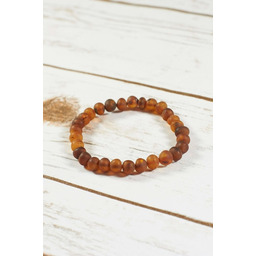 Pakamera Elastyczna bransoletka z surowego bursztynu bałtyckiego