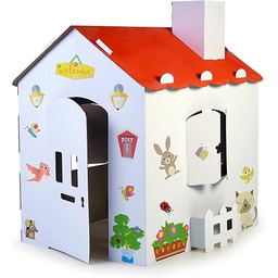 FEBER - Duży karton dziecięcy domek do malowania,