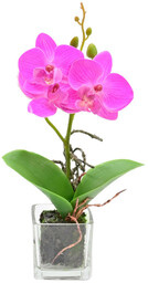 sztuczna orchidea w doniczce