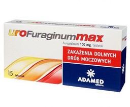 Urofuraginum Max 100 mg - 15 tabletek Lek