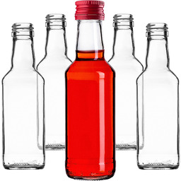 Szklana butelka Monopol 200ml z czerwoną zakrętką 10