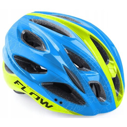 Kask rowerowy AUTHOR Flow X9 Niebiesko-żółty MTB (rozmiar