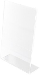 Stojak na ulotki/cenówkę pionowy 100x150mm plexi transparantny 1szt./KF18032/