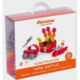Klocki Mini Waffle Strażak zestaw średni 90 el.