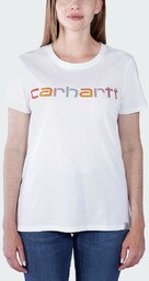 Koszulka damska bawełniana Carhartt Lightweight Multi Color Logo