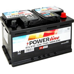 Akumulator 74 Ah +P 680A 12V 4Car POWER