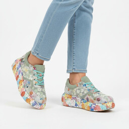 Laura Vita Sneakersy damskie, perforowana cholewka oraz podwyższona