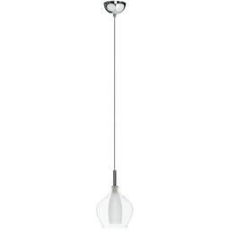 Lampa wisząca szklana przezroczysta chromowana AZ3074 z serii