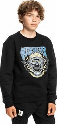 bluza dziecięca QUIKSILVER YOUTH BIKE SKULLS CREW Black