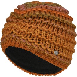 Turban z Dzianiny Alesund by Lierys, terakota, One