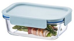 LOCKnLOCK Prostokątny szklany słoik CLEAR, 630 ml,miętowy, 630