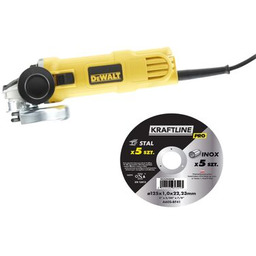 Szlifierka kątowa 900 W DWE4157-QS DeWalt oraz 10