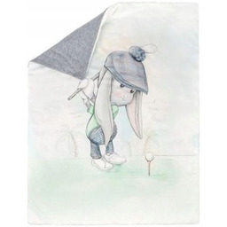 Effiki Kocyk ocieplany 70x100 cm Golfista szarość