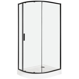 Kabina prysznicowa asymetrczyna z brodzikiem prawa 100x80 Solid