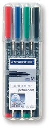 Foliopis Lumocolor Permanent M 4 Kolory Etui