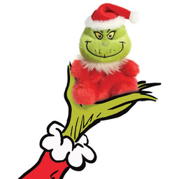 Maskotka Grinch w stroju Świętego Mikołaja 13 cm