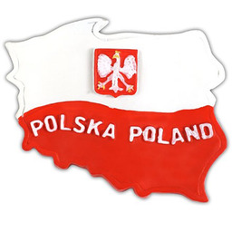 Magnes kontur Polska flaga