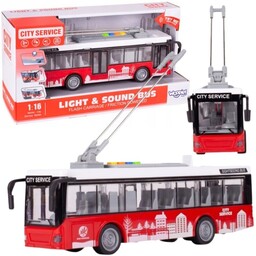 WOOPIE Autobus Trolejbus Interaktywy Elektryczn