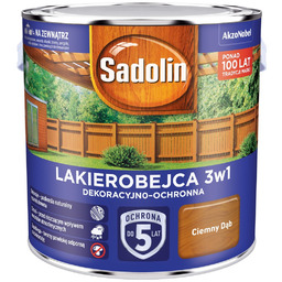 SADOLIN LAKIEROBEJCA 3w1 DEKORACYJNO-OCHRONNA 5L CIEMNY DĄB